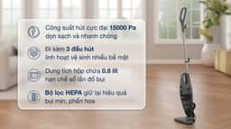 Máy hút bụi cầm tay Rapido RVC-600HG