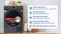 Toshiba 8 kg TD-T21B90HWV (MG) 8kg