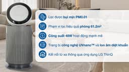 Máy lọc không khí LG PuriCare 360 Alpha Single AS65GDBY0.ABAE 48W