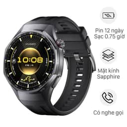Huawei Watch GT 6 Pro 46mm viền Titanium dây cao su 1.5"