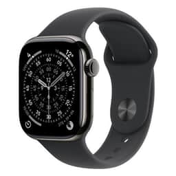 Apple Watch Series 11 Viền Titan Cellular Dây cao su S/M 46mm