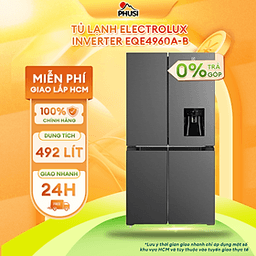 Tủ lạnh Electrolux Inverter 492 lít EQE4960A-B