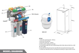 Máy lọc nước Sunhouse 7 cấp SHA8868K