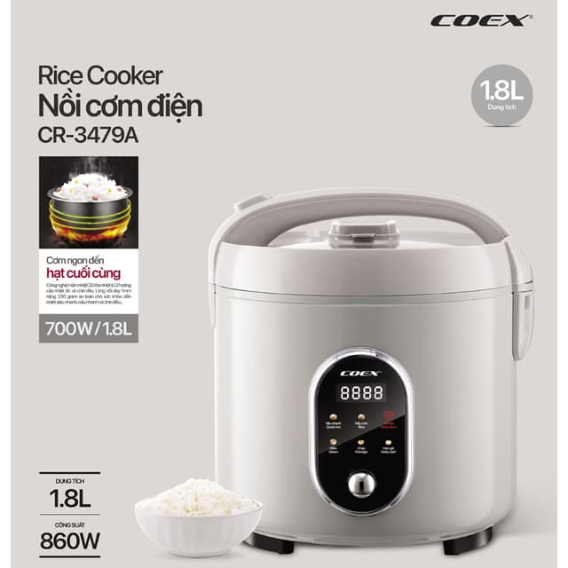 Coex CR-3479A 1.8 lít