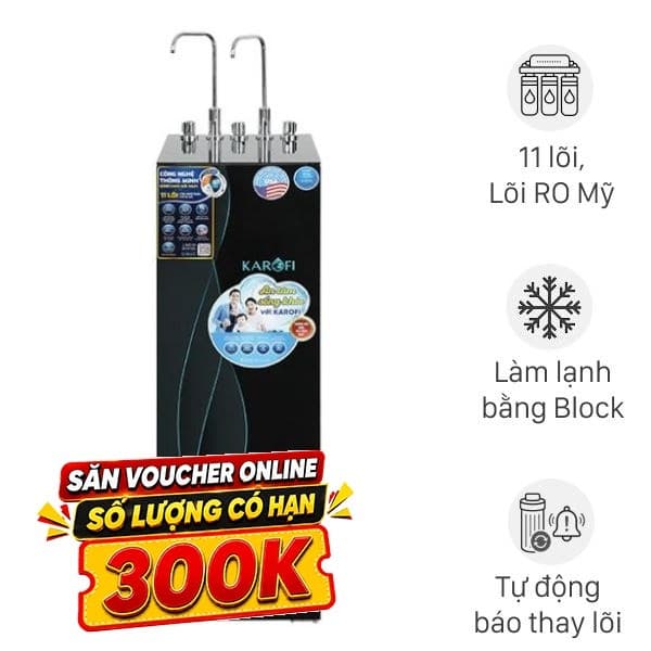 Máy lọc nước RO nóng nguội lạnh Hydrogen Karofi KAD-X68 11 lõi