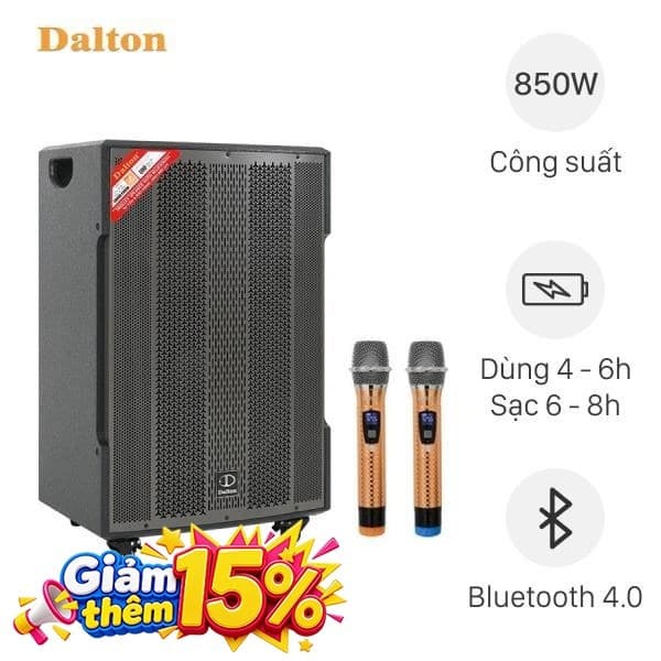 Loa kéo karaoke Dalton TS-18G850X 850W