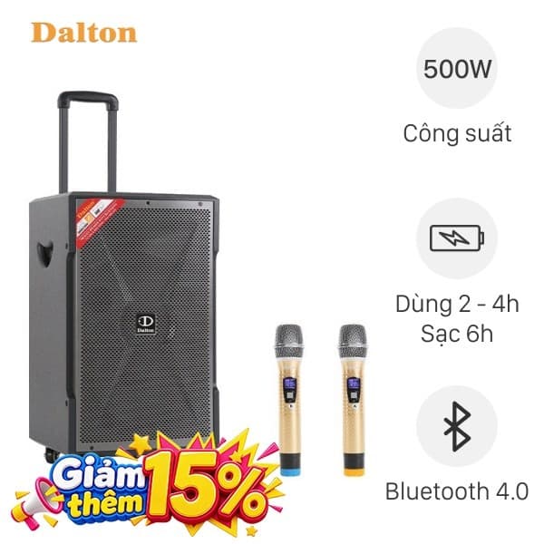 Loa kéo karaoke Dalton TS-12G450X 500W