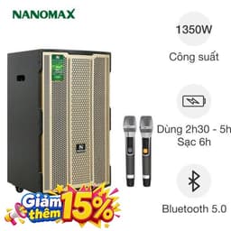 Loa kéo karaoke Nanomax S-5000 1350W