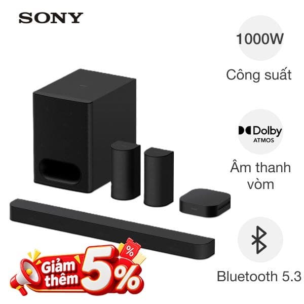 Bộ loa thanh Sony BRAVIA Theatre System 6 HT-S60 1000W