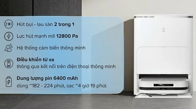 Robot hút bụi lau nhà Ecovacs Deebot X5 PRO OMNI
