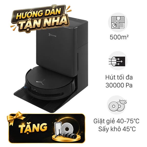 Robot hút bụi lau nhà Ecovacs Deebot T90 PRO OMNI - Trắng