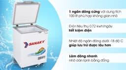 Sanaky 100 lít VH-1599HYK 100 lít
