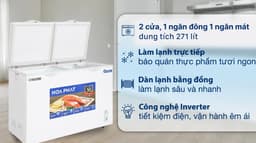 Hoà Phát Inverter 271 Lít HPF BD8271 271 lít