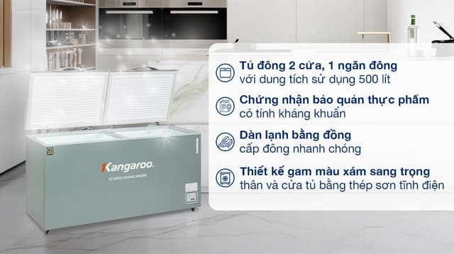 Kangaroo 500 lít KGFZ560NG1 500 lít
