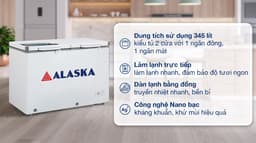 Alaska 345 lít BCD-4568C 345 lít