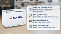 Alaska 280 lít BCD-3568C 280 lít