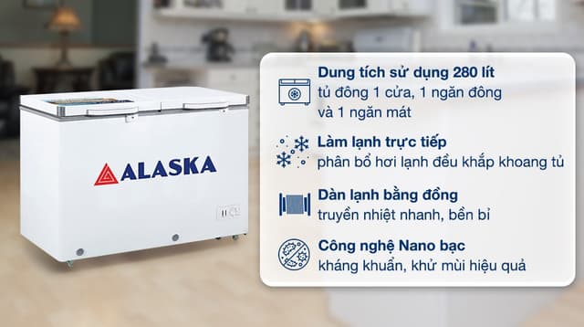 Alaska 280 lít BCD-3568C 280 lít