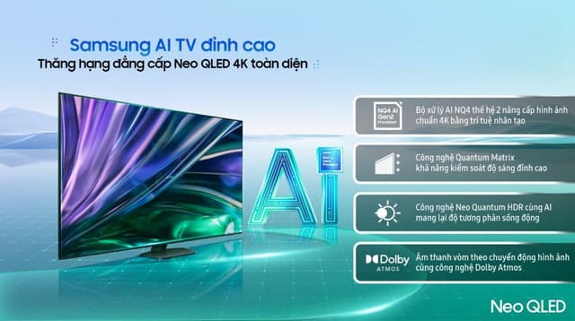 Samsung AI 4K QA55QN85D 55"