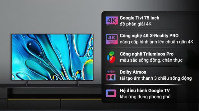 Sony 4K K-75S30 75"