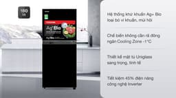 Toshiba Inverter 180 lít GR-B22VU UKG 180 lít