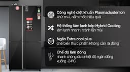 Sharp Inverter 572 lít Multi Door SJ-FXP640VG-BK 572 lít