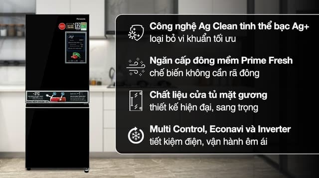 Panasonic Inverter 255 lít NR-BV281BGMV 255 lít