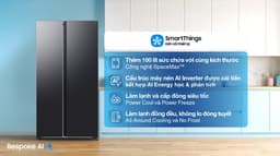 Samsung Inverter 655 lít Side By Side RS70F65Q3FSV 655 lít