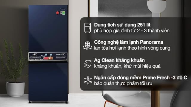 Panasonic Inverter 251 lít NR-SP275CPAV 251 lít