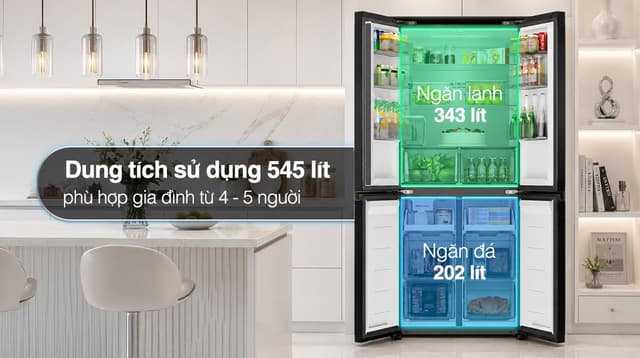 Haier Inverter 545 lít Multi Door HM650AGLVNU1 545 lít