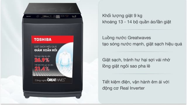 Toshiba Inverter 9.0 kg AW-DK1000FV (KK) 9kg