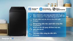 Samsung Inverter 13 kg WA80F13S5BSV 13kg