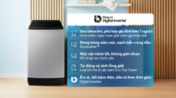 Samsung Ecobubble Inverter 12.5 kg WA40F12E4LSV 12.5kg