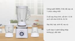 Máy xay sinh tố 3 cối Sunhouse SHD5582W
