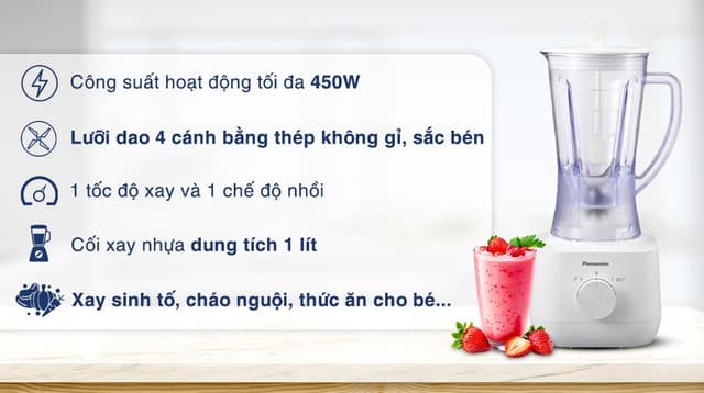Máy xay sinh tố Panasonic MX-EP3101WRA