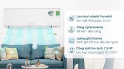 Daikin Inverter 1.5 HP ATKB35YVMV 12.300 BTU