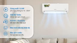 Nagakawa Inverter 1.5 HP NIS-C12R2T62 12.000 BTU