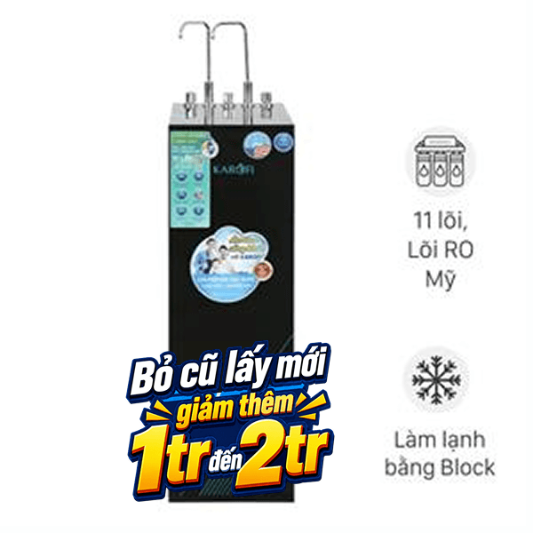 Máy lọc nước RO nóng nguội lạnh Karofi KAD-X58 11 lõi