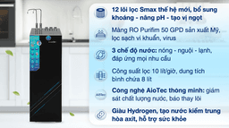 Máy lọc nước RO nóng nguội lạnh Hydrogen Karofi KAD-X59 12 lõi