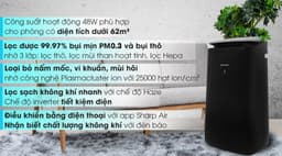 Máy lọc không khí Sharp FP-J80EV-H 48W