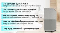 Máy lọc không khí Electrolux PA91-406GY 28W