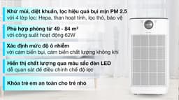 Máy lọc không khí Gree GCF700AENA 62W