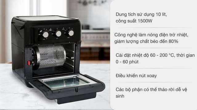 Hawonkoo Lò chiên không dầu Hawonkoo 10 lít AFH-100 10 lít