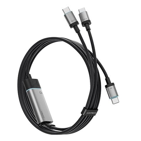 Cáp sạc Cuktech Type-C ra 2 Type-C C2C515 5A 100W 1.35M