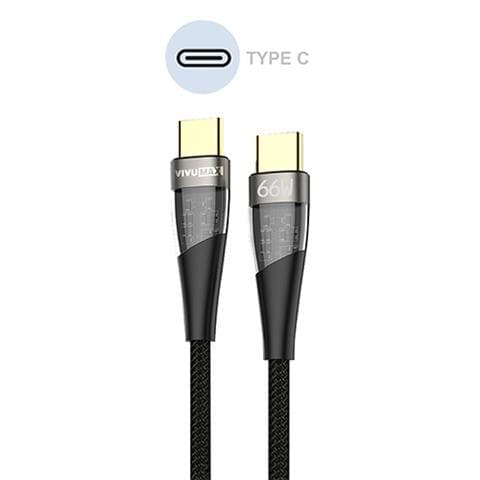 Cáp sạc nhanh Vivumax CC15 C to C Led