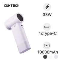 Pin sạc dự phòng Cuktech tích hợp quạt cầm tay CP Modular Fan Plus 10000mAh 33W