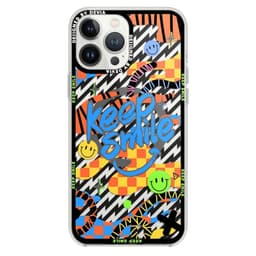 Ốp lưng bảo vệ iPhone 15 Pro Max Devia keep smile nhựa cứng hoa văn nhiều màu