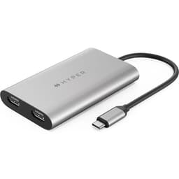 Cáp Hub Type C 4k HDMI (2 màn hình) Hyperdrive HDM1