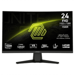 MSI Màn hình Cong Gaming MAG 244C/23.8inch FHD (1920x1080)/VA 180Hz/ Cong 1500R 23.6"