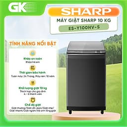 Máy giặt cửa trên Sharp 10kg ES-Y100HV-S