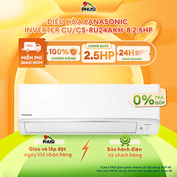 Máy lạnh Panasonic Inverter 2.5 HP CU/CS-RU24AKH-8